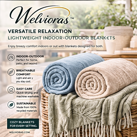 Welvioras™ All-Season Indoor-Outdoor Throw Blanket
