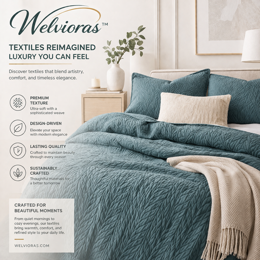 Welvioras™ Luxe Quilted Bedspread