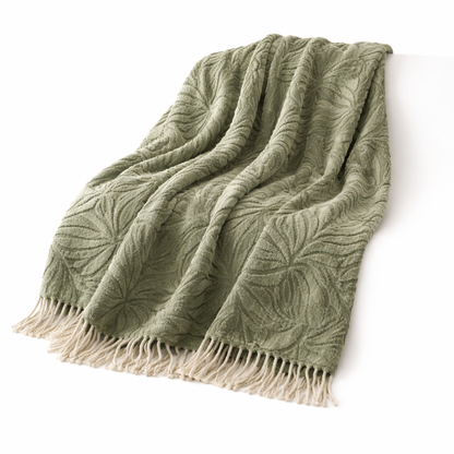 Welvioras™ Artisan Woven Botanical Throw